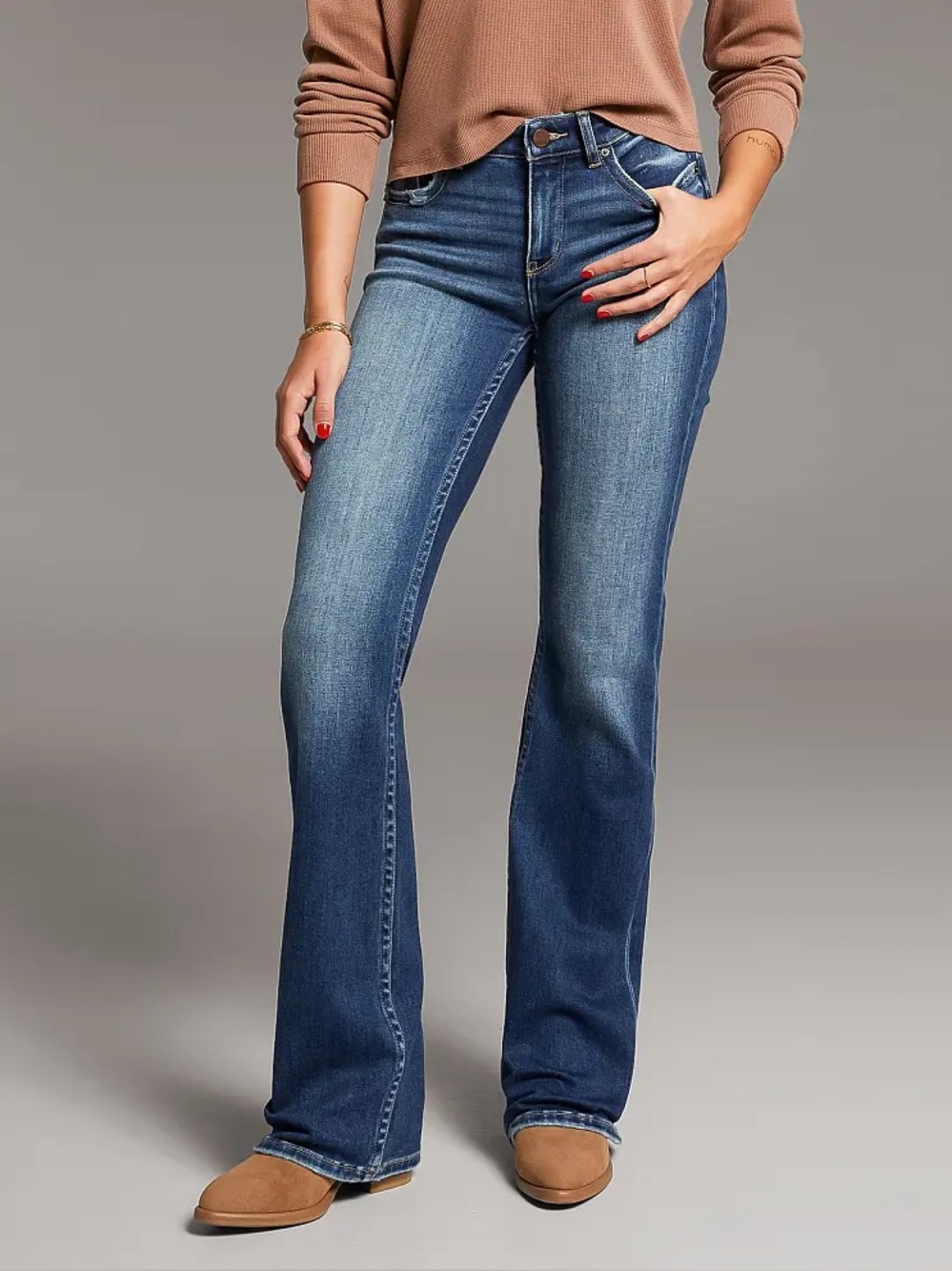 BKE Payton‎ Bootcut Jeans Women's 27 Mid Rise Stretch Medium Wash Denim